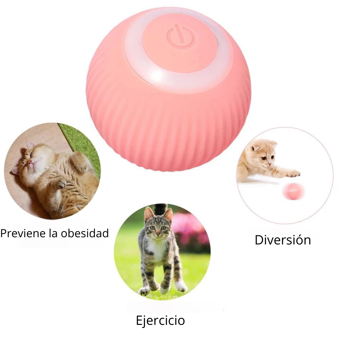 PELOTA INTERACTIVA PARA GATOS Y PERROS PEQUEÑOS